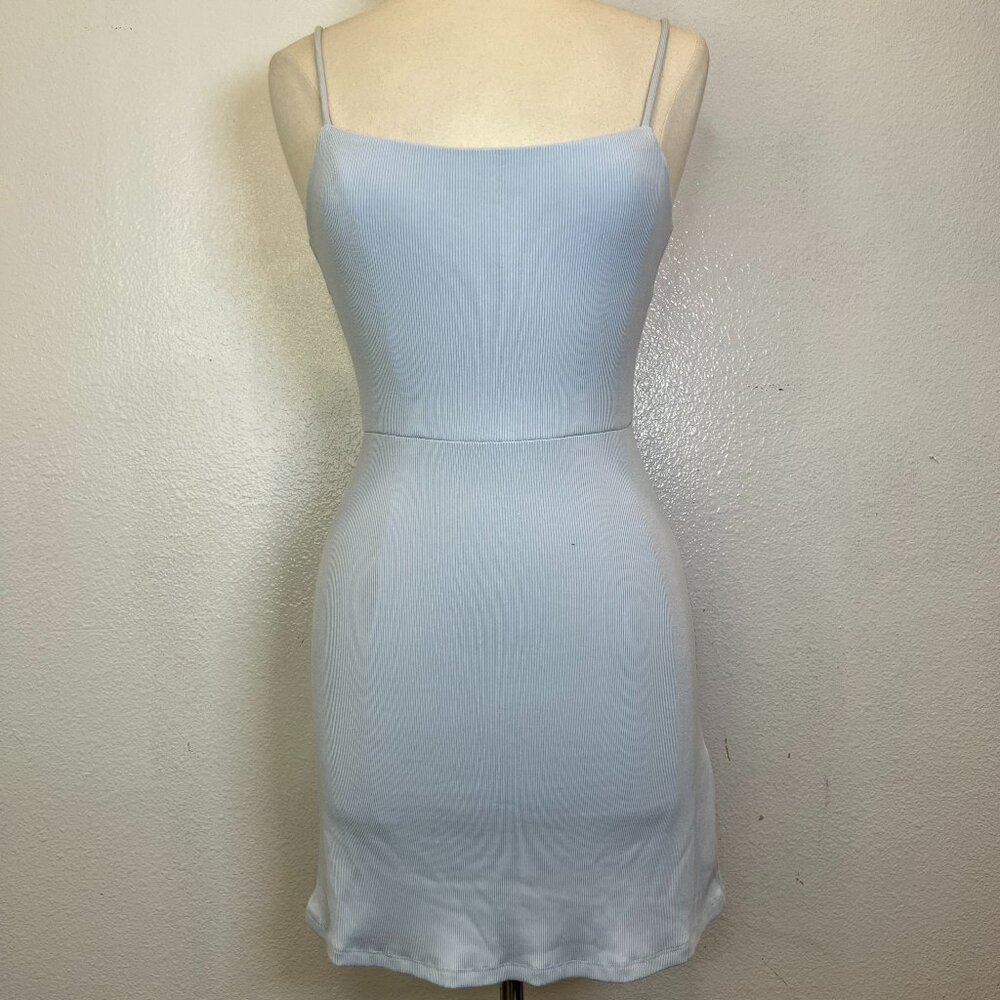 Aritzia Wilfred Free Blue Bodycon Mini Jersey Dress Size S‎